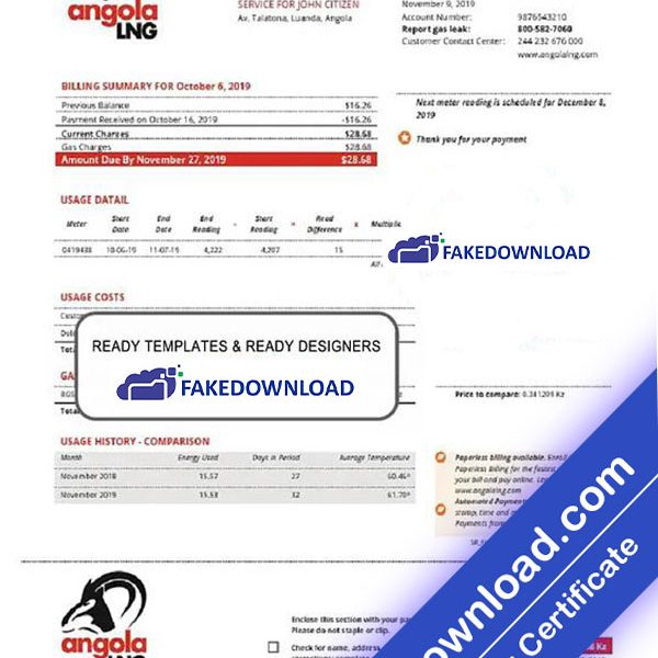 Angola Proof Address (psd)