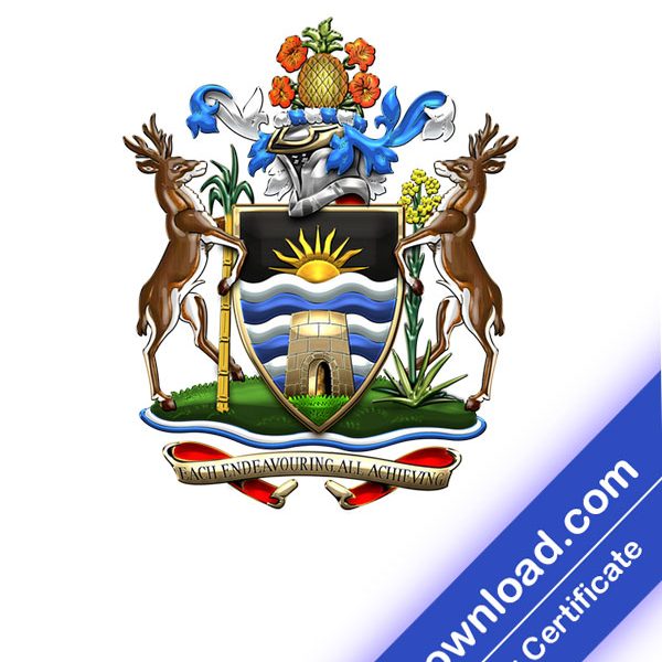 Antigua and Barbuda Proof Address (psd)