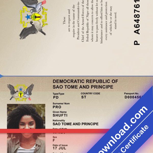 Principe Passport (psd)