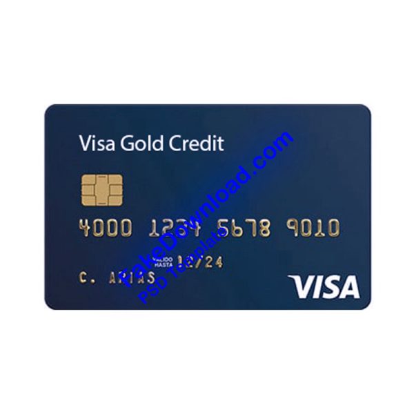 Wells Fargo Active Cash Card Template (psd)
