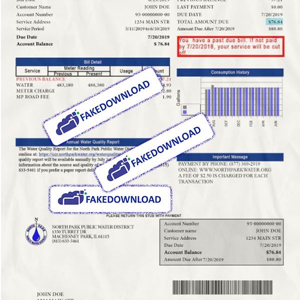 Illinois Proof Address (psd)