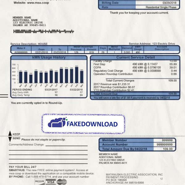 Alaska Proof Address (psd)