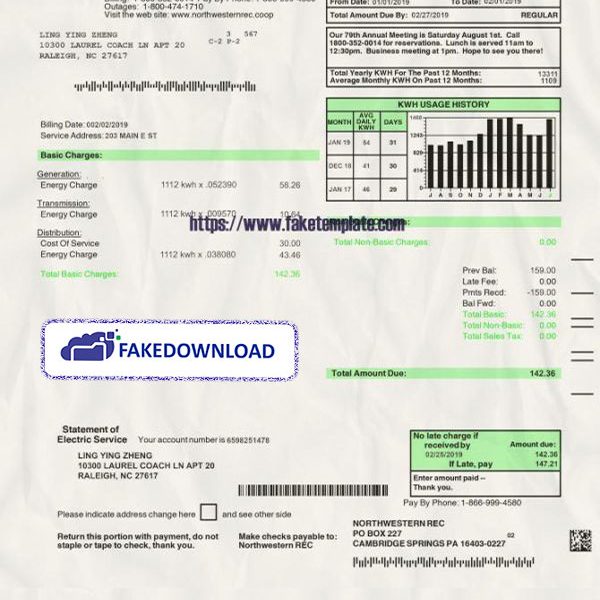 Usa Proof Address (psd)